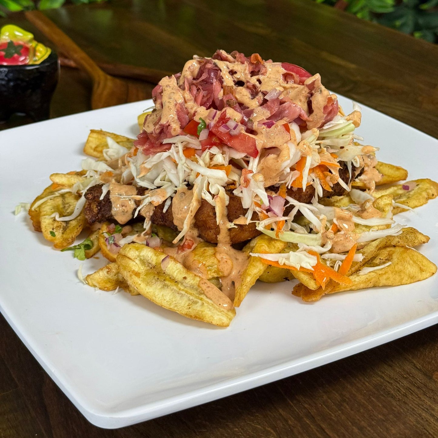 Pollo con Tajadas